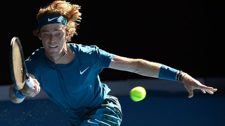 Andrey Rublev and Daniil Medvedev both suffered with the blistering heat in Melbourne