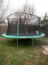 J.J. loved jumping on his trampoline in his backyard in Vernon, Tex. (Allison V. Smith for The Washington Post)