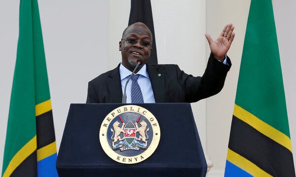 President John Magufuli of Tanzania in 2016. Having cast doubt on coronavirus vaccines and other measures to curb the spread of the pandemic, he is now changing course.