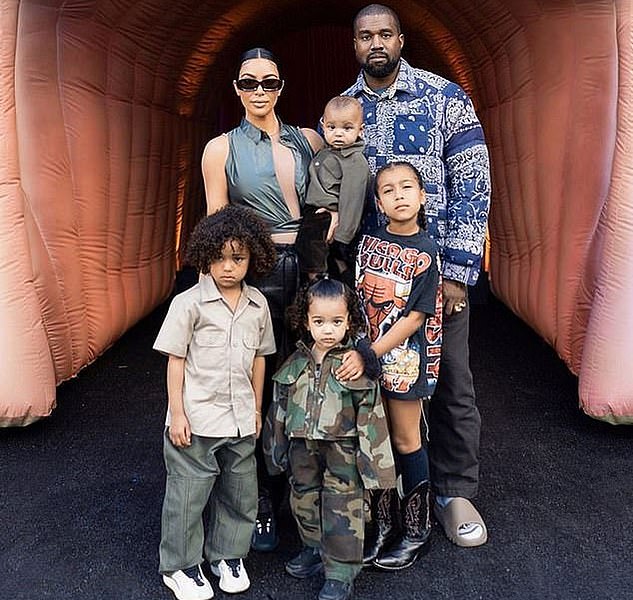 A big family: The reality TV star and makeup guru is asking for joint legal and physical custody of their four children North, Saint, Chicago and Psalm