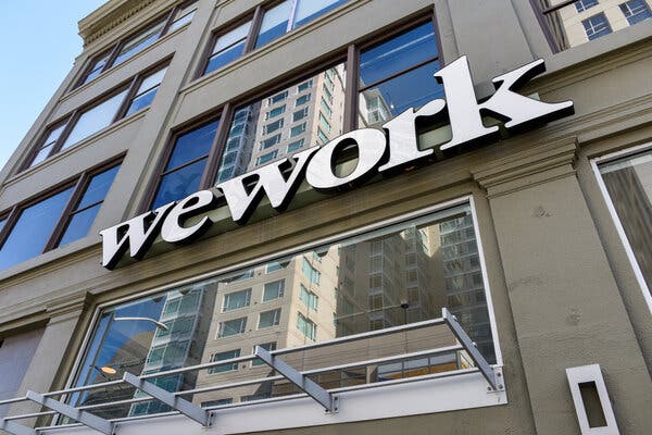 The coronavirus pandemic dealt a big blow to WeWork’s business.