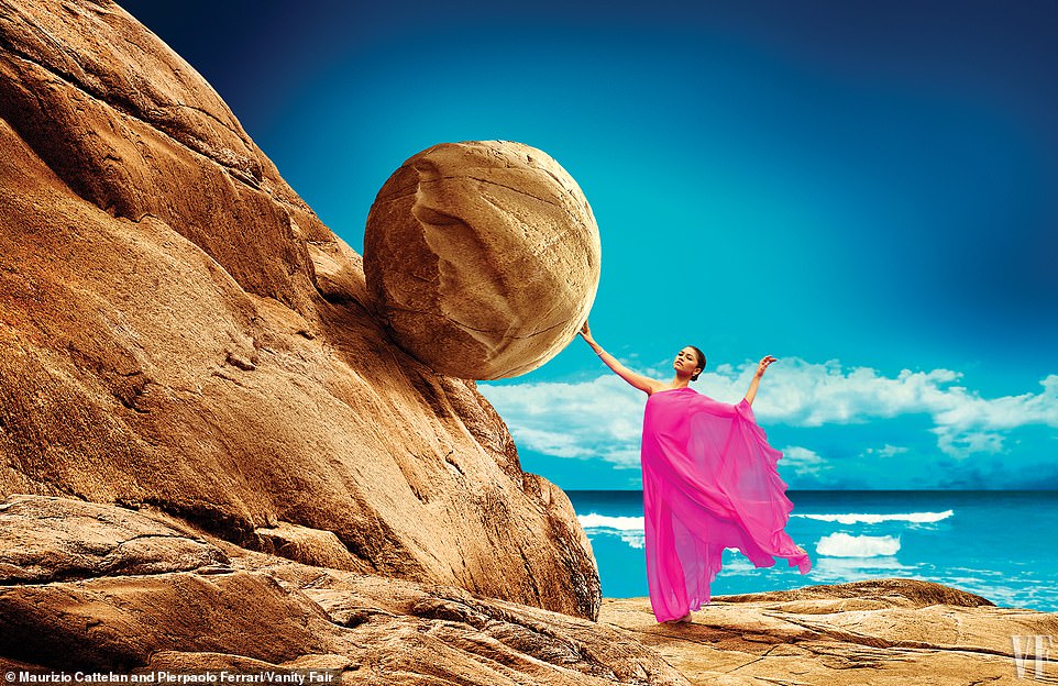 Lady in pink with a large rock: Zendaya of Euphoria fame was also included in the annual issue