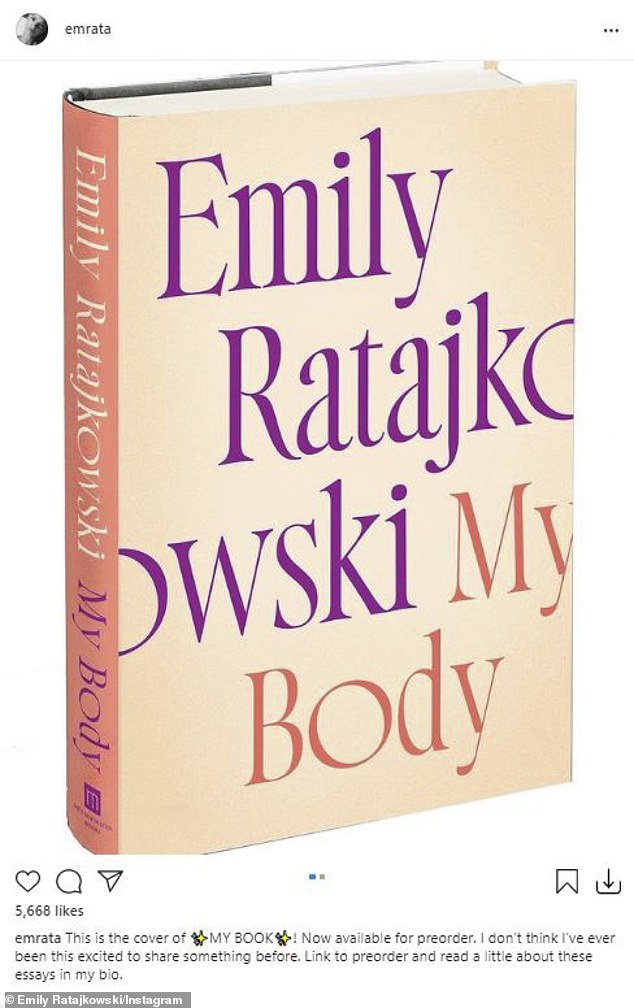 The look: 'Thrilled to share the cover of MY BODY. It’s surreal to pre-order my own book! Thank you to all who have shared, ordered and made me feel so supported today. Can’t wait for you all to read these essays,' she said in her caption; the book is due out in 2022