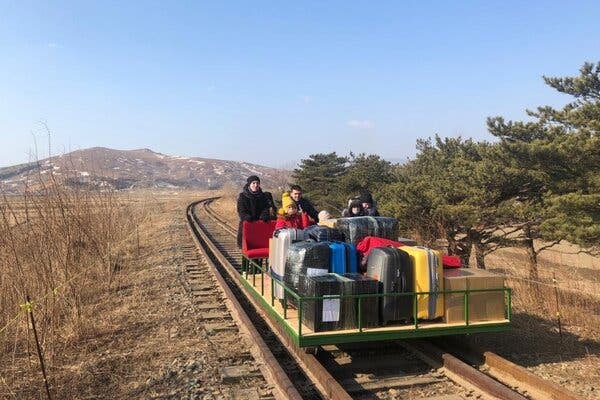 Several employees at Russia’s embassy in North Korea left the country on a journey that included a trip on a hand-pushed railcar, the Russian Foreign Ministry said on Thursday.