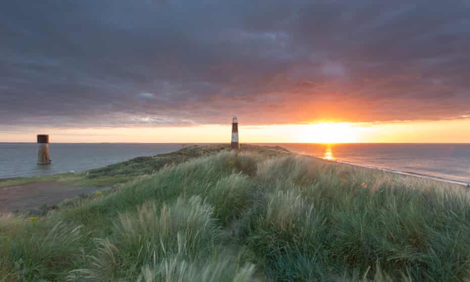 A disused lighthouse at Spurn Head.