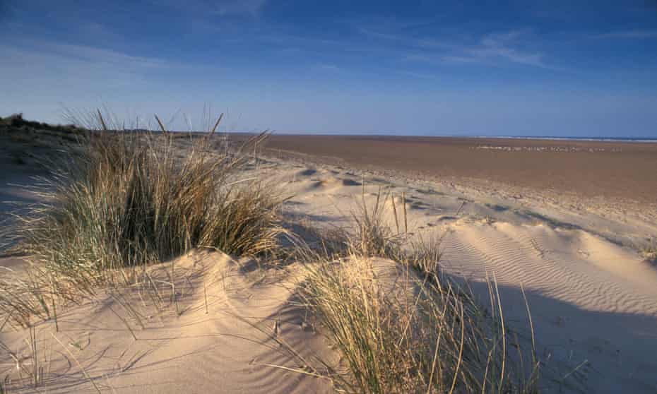 Sand Dunes and beach at Saltfleetby, Theddlethorpe National Nature Reserve