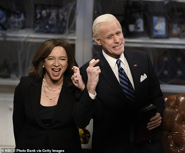 Returnee: Most recently Rudolph returned to SNL as now-Vice President Kamala Harris alongside Jim Carrey as now-President Joe Biden