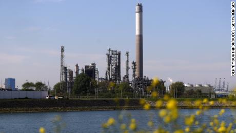 A BP refinery in the Port of Rotterdam in the Netherlands. 