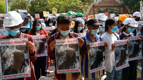 Woman shot in the head during Myanmar coup protest dies, the first known fatality of the ongoing unrest