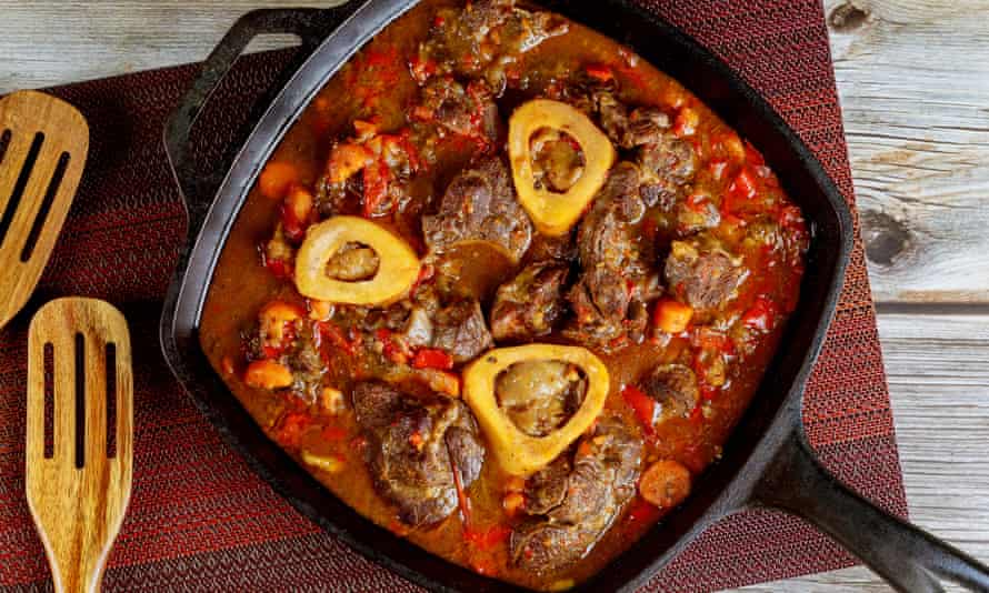 Cast-iron helps cook things evenly … beef in a skillet.