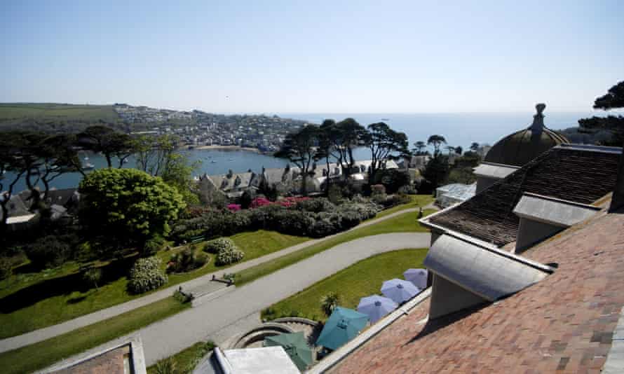 View of the town from Fowey Hall Hotel