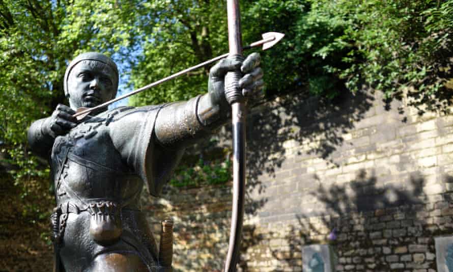 The Robin Hood Statue, Nottingham Castle.