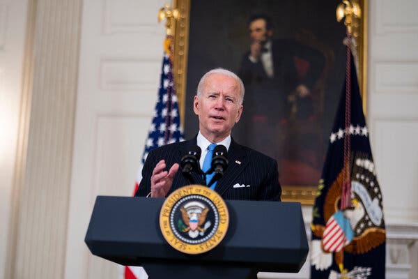 President Biden gave updates on the pandemic at the White House on Tuesday. He said his government had provided support to Johnson & Johnson to enable the company and its partners to make vaccines around the clock.