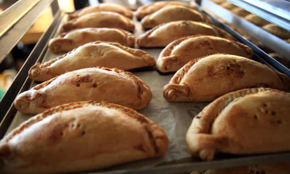 Freshly baked pasties