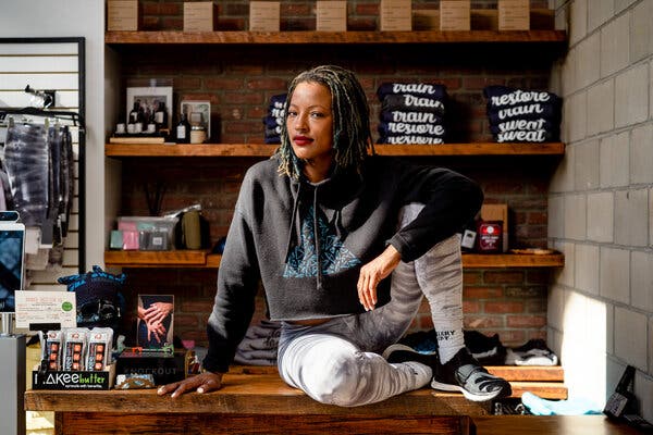 &ldquo;We&rsquo;re not just competing with the gym down the street. Titans like Peloton and SoulCycle, they are true beneficiaries of this pandemic,&rdquo; said Amina Daniels, owner of a cycling and yoga studio.