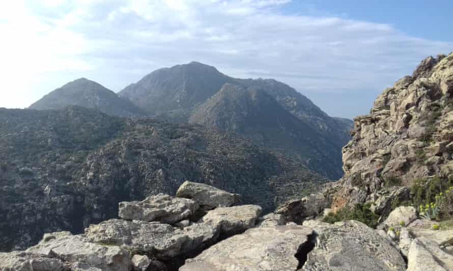 A roof of a shelter above Emborio, Nisyros.