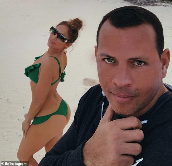 Loving couple: She seemed to have something special with Alex. The New York Yankees star fostered a loving, blended family with his soon-to-be wife and her children (pictured in happier times)