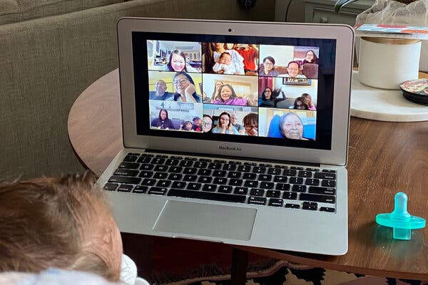 The pandemic became real for Clary Montgomery when she introduced her daughter, Paloma, who was born March 11, 2020, to family members via video.