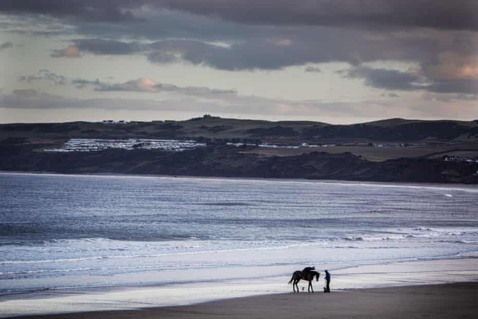 Filey beach looking towards Flamborough.