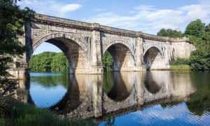 The Lune Aqueduct carrying the Lancaster Canal over the River Lune