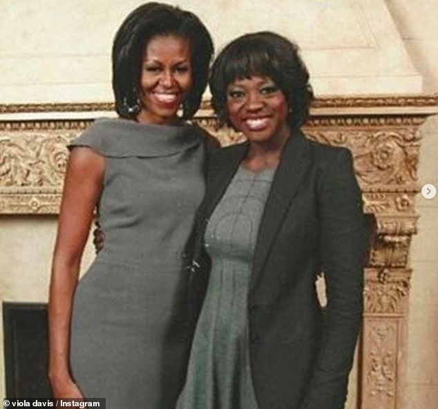 Not worthy: 'Viola Davis is the greatest, OK? I feel that I'm not worthy,' the First Lady said during the interview