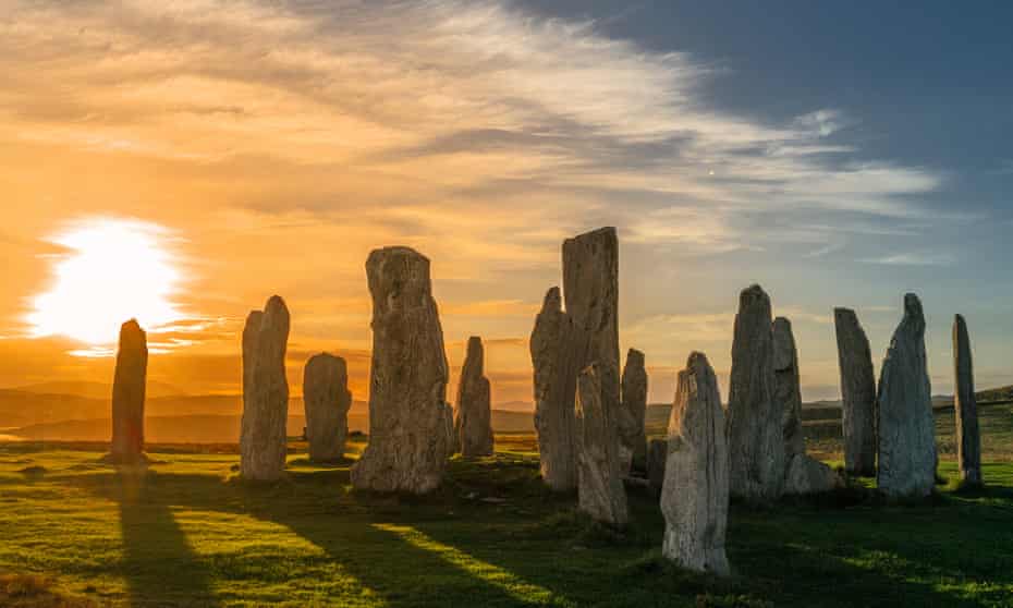 Callanish standing stones on the Isle of Lewis.