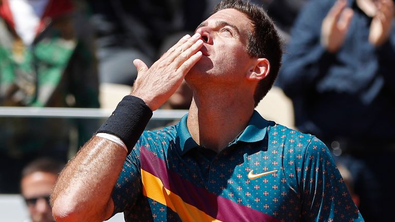 Del Potro said things had been hard since his father died in January but he felt the need to get back on the court