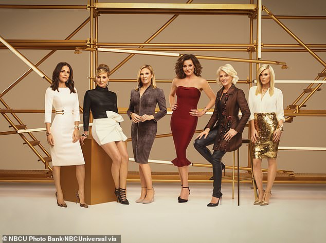 Farewell: Frankel famously left RHONY in 2019, after eight seasons on the hit Bravo reality series; Bethenny Frankel, Sonja Morgan, Ramona Singer, Luann de Lesseps, Dorinda Medley, Tinsley Mortimer pictured