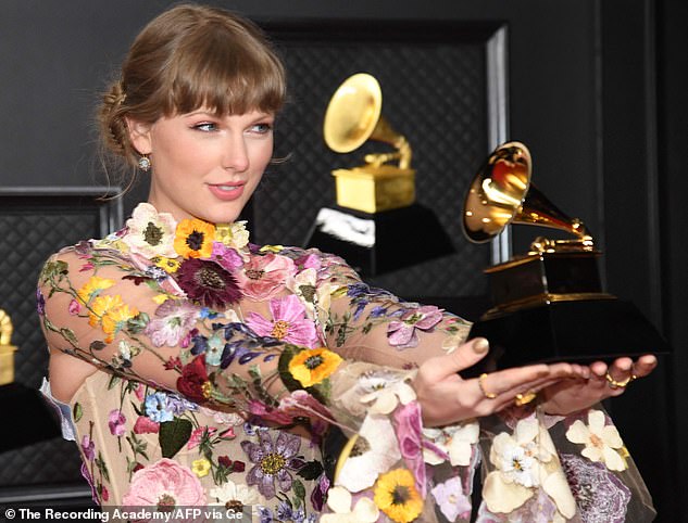 Golden Girl: This comes after Swift won the coveted Album of the Year at this year's Grammy Awards'. The Cardigan singer felt 'so honoured' to take the accolade for her record 'Folklore' ahead of albums by Jhene Aijo, Black Pumas, Coldplay, Jacon Collier, Haim, Dua Lipa, and Post Malone at the ceremony