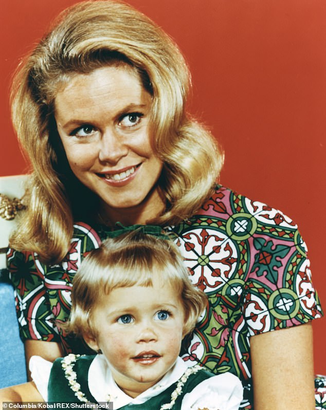 Legend: She began acting as a baby and rose to fame as Tabitha on Bewitched in the 1960s; she is pictured with Elizabeth Montgomery who played her mother on the sitcom