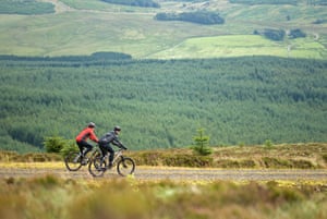 Cycling in Kielder Forest