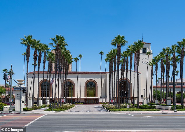 I love LA: Union Station was placed on the National Register of Historic Places in 1980 and serves more than 110,000 passengers per day as one of the busiest train stations in the entire country