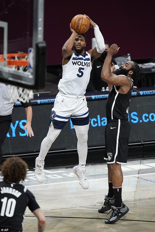 At work: Beasley was seen playing in Brooklyn on Monday evening