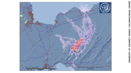 Lava flow modeling in Reykjanes Penninsula by University of Iceland researchers at the Nordic Volcanological Center.