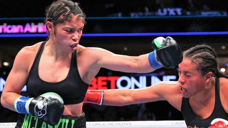 Jessica McCaskill defeated Cecilia Braekhus on points in Dallas