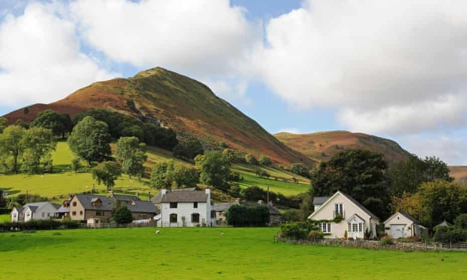 Berwyn Mountains Llangynog village, Powys