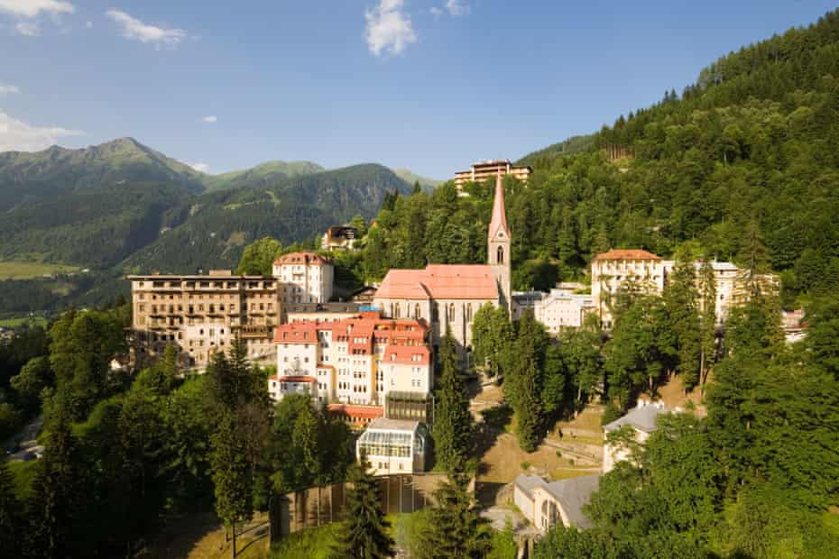 View over Bad Gastein, Salzburg, Austria.