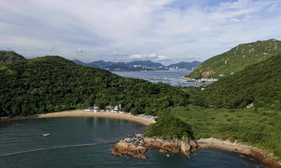 Lamma Island, with Hong Kong Island seen in the background.