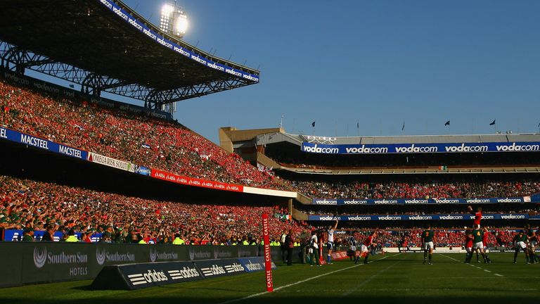 The stands were a sea of red and green during the 2009 Lions tour of South Africa