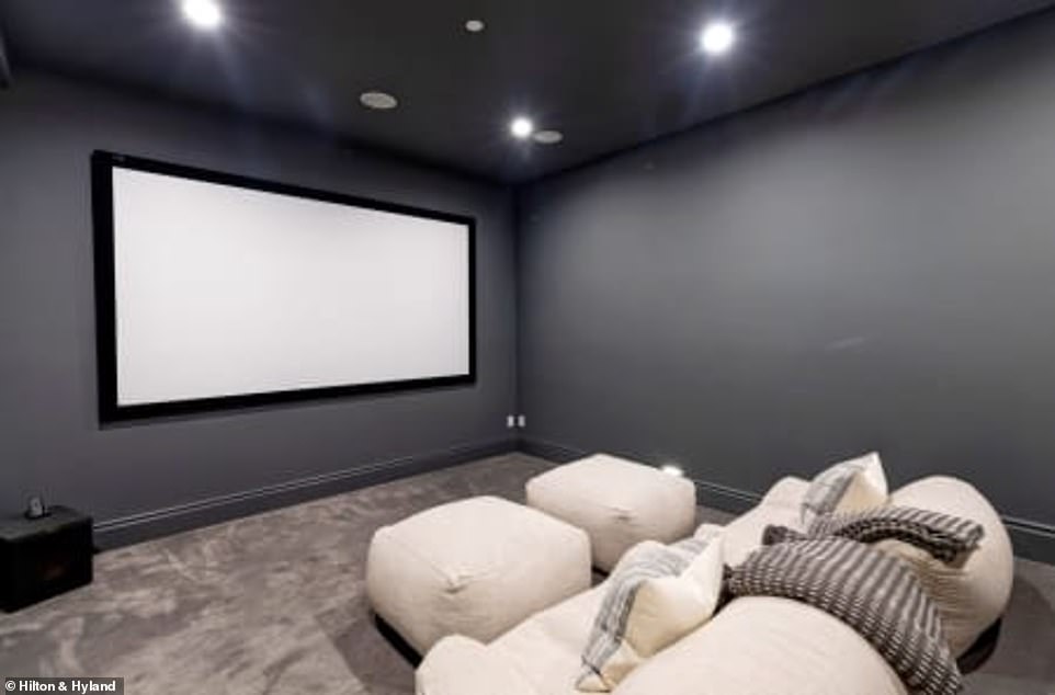 Home theater: An essential for 47-year-old actress Gabrielle is this luxury viewing room