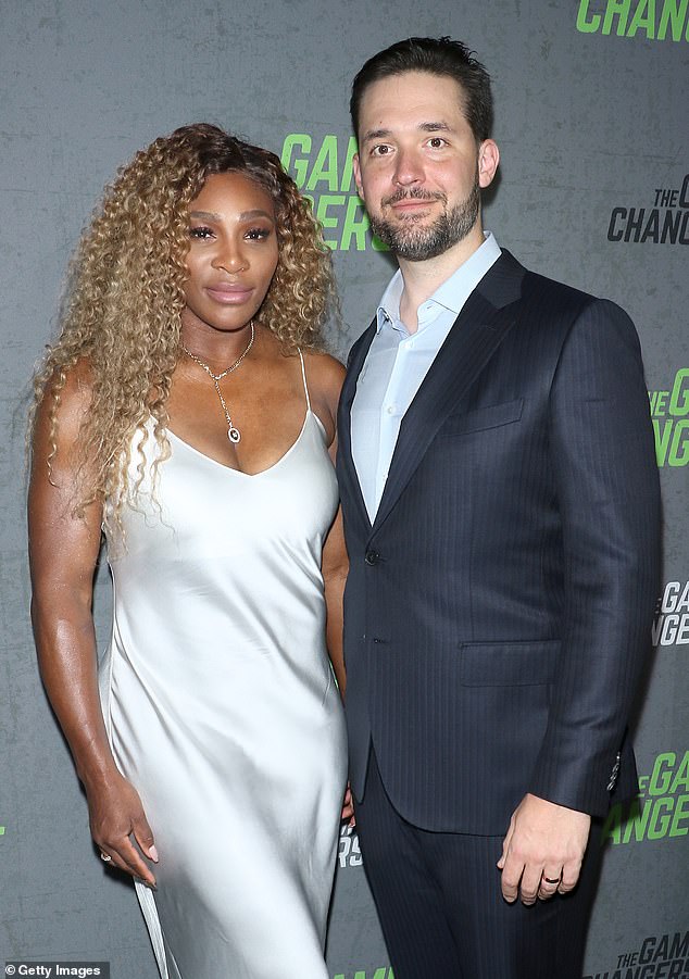 The happy parents: Williams and husband Alexis Ohanian attend The Game Changers New York premiere at Regal Battery in New York City in 2019