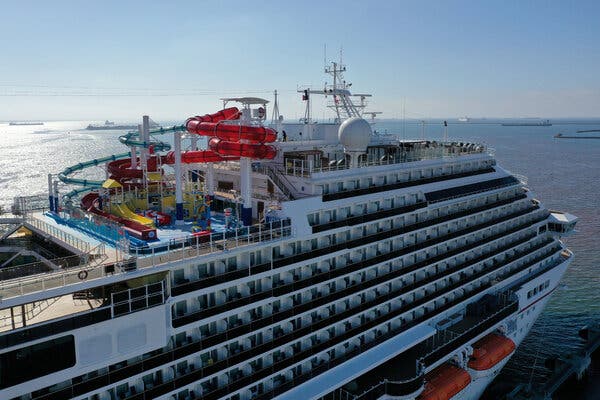 A Carnival cruise ship docked last year in Long Beach, Calif. The cruise line has threatened to move its ships outside of U.S. ports.