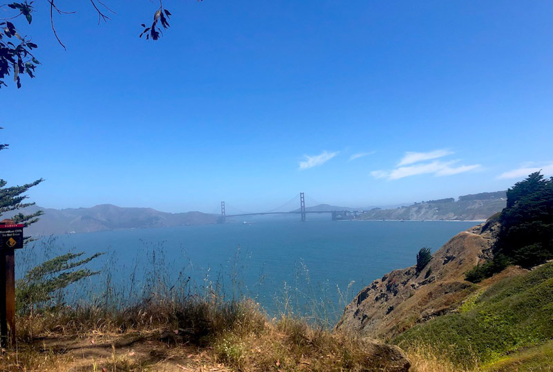 San Francisco view of the bridge