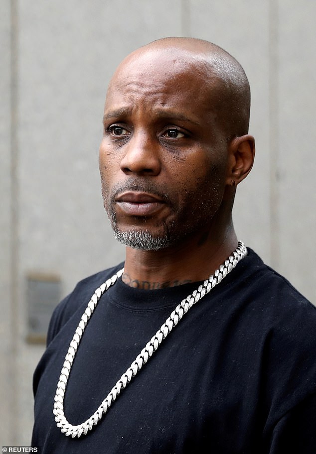 Testing: DMX underwent a series of tests Wednesday to determine how much brain function and activity he has' as he clings to life following recent heart attack; DMX pictured in 2017