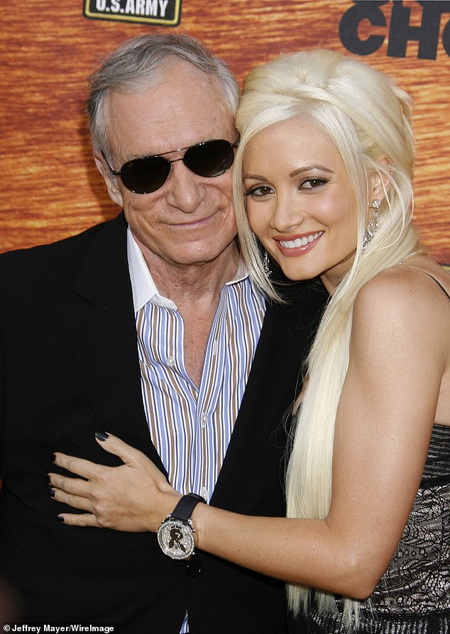 RIP: Hefner eventually passed away, age 91, in 2017 from sepsis brought on by an E. coli infection (pictured in 2008)