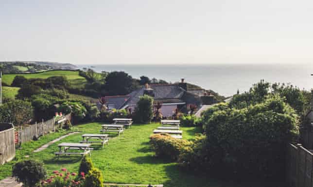 Kings Arms, Strete view from beer garden