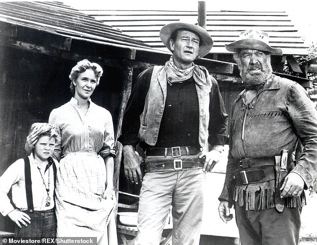 Aaker also appeared in the 1952 film The Atomic City, with Barbara Stanwyck in the 1953 film Jeopardy and with John Wayne in the 1953 movie Hondo (pictured)