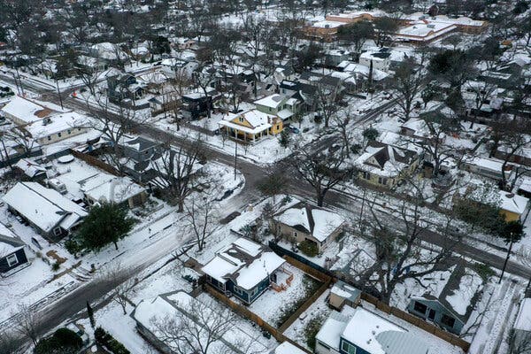 East Austin, Texas, in February, when a huge storm left more than $10 billion in losses that insurers could dispute.