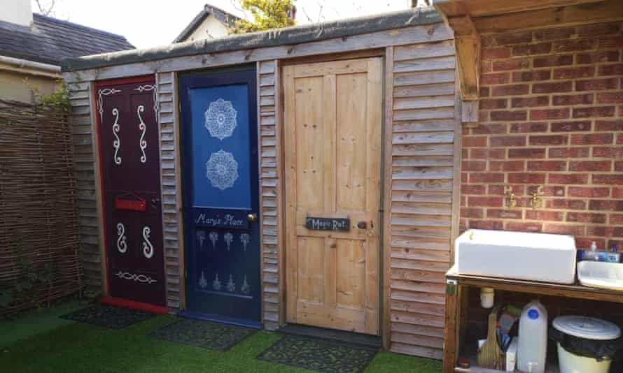 Dedicated shower rooms for units at the Meadow Glamping