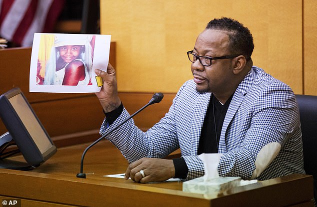 Liable: Gordon, who died in January 2020 of a heroin overdose, was deemed liable for Brown's wrongful death in September 2016 after failing to appear to court and ordered to pay $36million in 2016. Bobby is seen during the 2016 case above